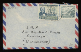 Chile 1960's Air Mail Cover To Denmark__(12447) - Chili