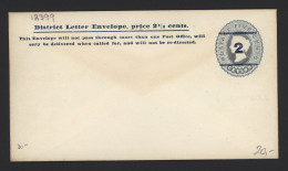 Ceylon 2c Overprinted Unused Stationery Envelope__(12399) - Ceylon (...-1947)