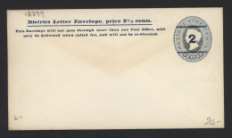 Ceylon 2c Overprinted Unused Stationery Envelope__(12399) - Ceilán (...-1947)