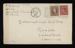 Canada 1943 Montreal Censored Cover To Switzerland__(9557) - Briefe U. Dokumente