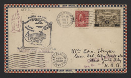 Canada 1933 Charlottetown Air Mail Cover To USA__(12312) - Posta Aerea