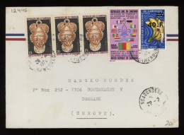 Cameroon 1974 Ngaoundere Registered Cover To Denmark__(12446) - Kamerun (1960-...)