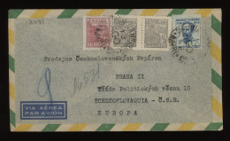 Brazil 1948 Air Mail Cover To Czechoslovakia__(12491) - Luftpost