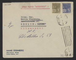 Brazil 1930's Pelo Vapor Augustus Cover To Germany__(12386) - Storia Postale