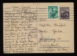 Austria 1951 Wien Censored Stationery Card To Willenburg__(9587) - Briefkaarten