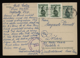 Austria 1949 Wien 68 Censored Stationery Card To Dölau__(9640) - Cartoline