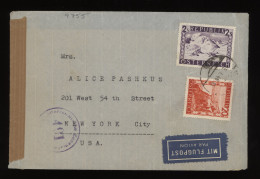 Austria 1948 Wien Censored Air Mail Cover To USA__(9755) - Briefe U. Dokumente