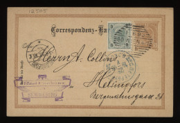 Austria 1893 Wien Stationery Card To Finland__(12505) - Postcards