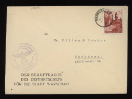 General Government 1941 Warschau Cover To Nurnberg__(10594) - Generalregierung