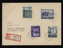 General Government 1941 Lublin Registered Cover To Berlin__(10555) - Governo Generale