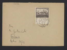 General Government 1941 Krakau Special Cancellation Cover To Warszawa__(10552) - Gouvernement Général