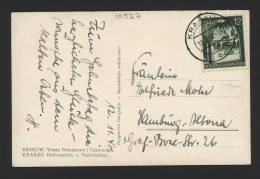 General Government 1940 Krakau Postcard To Altona__(10527) - Governo Generale