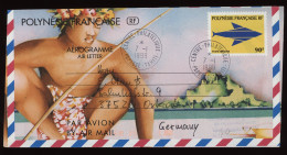 French Polynesia 1999 Aerogramme To Germany__(12358) - Aerogramas