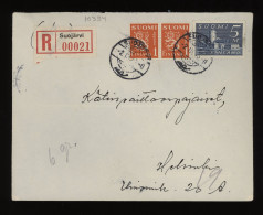 Finland 1943 Suojärvi Registered Cover__(10394) - Cartas & Documentos