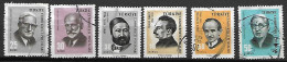 TURQUIE    -   1965 .   Y&T N° 1757 -1759 à 1763 Oblitérés .   Célébrités - Used Stamps