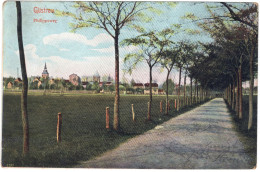 Postkarte Güstrow -Philippsweg, Farbig, 1907, Orig. Gelaufen Nach Buxtehude, II - Güstrow