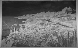 GRANDE PLAQUE DE VERRE, VUE DES PÊCHERIES, CÔDE DE JADE. LOIRE-ATLANTIQUE. 1950 - Diapositivas De Vidrio