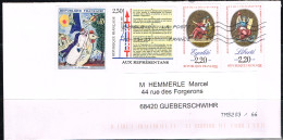 L-DIV 122 - FRANCE N° 1398-2573-2574-2603- Sur Lettre 2023 - Storia Postale