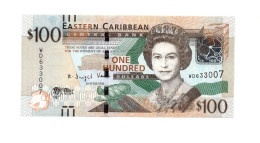 Eastern Caribbean Central Bank 100 Dollars ND 2016 QEII P-51 UNC - Ostkaribik