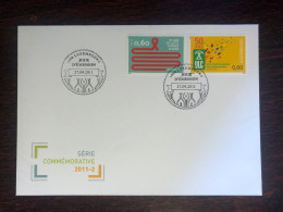 LUXEMBOURG FDC COVER 2011 YEAR AIDS SIDA HEALTH MEDICINE STAMPS - FDC