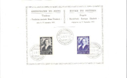 Lot Timbres Sur Documents 3 Scans - Commemorative Documents