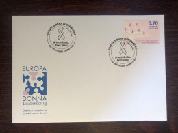 LUXEMBOURG FDC COVER 2018 YEAR BREAST CANCER HEALTH MEDICINE STAMPS - FDC