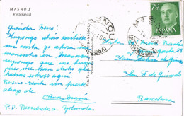 54470. Postal MASNOU (Barcelona) 1960. Vista Parcial De La Poblacion De MASNOU - Briefe U. Dokumente