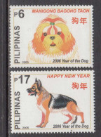 2005 Philippines Year Of The Dog Complete Set Of 2 MNH - Filipinas