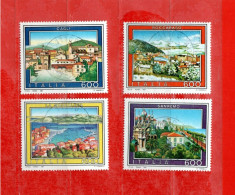 (Fr) Italia ° -1991 - TURISTICA, Sanremo-Cagli-Roccaraso-La Maddalena. Unif. 1972 à 1975.  LUSSO - 1991-00: Gebraucht