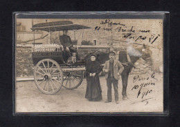 (24/03/24) 75-CPA PARIS - CARTE PHOTO - 21 RUE DE LA BRECHE AUX LOUPS - ATTELAGE LIVREUR DE LAIT LA FERME SAINTE SUZANNE - Distretto: 12