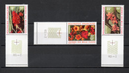 POLYNESIE  N°  83 à 85   NEUFS SANS CHARNIERE COTE  12.80€    FLEURS - Unused Stamps