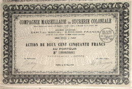 Compagnie Marseillaise De Sucrerie Coloniale - Paris - 1924 - Landbouw