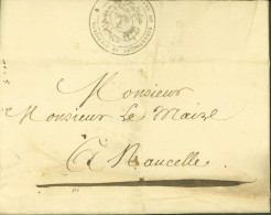 Cachet Préfecture Département Aveyron Rodez 1819 Signature Préfet Demande Renseignement S/ Aveyronnais Arrêté Tarn - 1801-1848: Voorlopers XIX