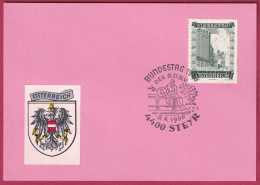 Österreich MNr. 860 Sonderstempel 3. 4. 1966 Steyr Bundestag 1966 Des B.Ö.B.V. - Brieven En Documenten