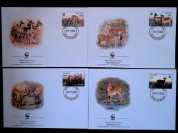 CL, FDC, First Day, Malawi, Blantyre Malawi, Nov. 10 2003, WWF, LOT DE 4 FDC - Malawi (1964-...)