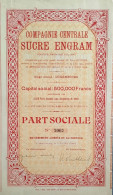 Compagnie Centrale Sucre Engram - Luxembourg - 1932 - Agriculture