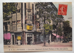 CARTE PUBLICITAIRE AGENCE Stéphane Plaza Reproduction CARTE POSTALE ANCIENNE PUTEAUX CARREFOUR BOULEVARD RICHARD WALLACE - Sartrouville