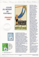 " COUPE DU MONDE FRANCE 98 : LOGO " Sur Document Philatélique Officiel De 1995  N° YT 2985. DPO à Saisir !!! - 1998 – Frankreich