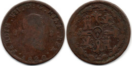 MA 31553 / Espagne - Spain - Spanien 8 Maravedis 1820 TB - Eerste Muntslagen