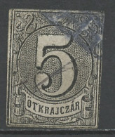 Hongrie - Hungary - Ungarn 1871 Y&T N°TF(1) - Michel N°SM(?) - 5kr Chiffre - Fiscale Zegels