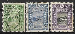 TURQUIE    -   1916 .  Y&T N° 301 - 303 - 304  Oblitérés . - Used Stamps