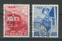 Norwegen Mi 385-86 O - Gebraucht