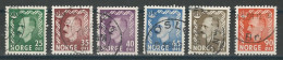 Norwegen Mi 396-401 O - Oblitérés