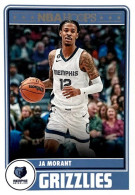 281 Ja Morant - Memphis Grizzlies - Carte Panini 2023-2024 NBA Hoops Base Cards - Sonstige & Ohne Zuordnung