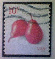 United States, Scott #5178, Used(o), 2017, Pears, 10¢, Red - Oblitérés