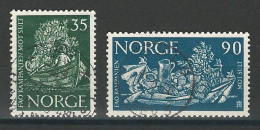 Norwegen Mi 488, 490 O - Gebraucht