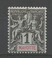 MAYOTTE N° 1 NEUF** LUXE SANS CHARNIERE / Hingeless / MNH - Nuevos