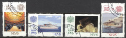 Nevis Sc# 571-574 SG# 508/11 Used 1988 Lloyds Of London - St.Kitts Und Nevis ( 1983-...)