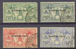 New Hebrides, French Sc# J1-J4 SG# FD53/6 Used 1925 10c-15c Nouvelles Hebrides - Gebruikt