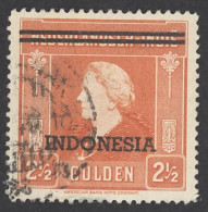 Netherlands Indies Sc# 304 Used (a) 1949 2 1/2g Overprint Queen Wilhelmina - Niederländisch-Indien